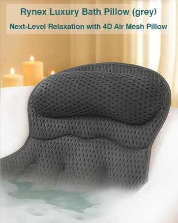 Luxury Bath Pillow - Grey